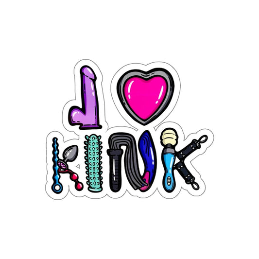 Adult Toy Stickers, Kinky Aesthetic Vinyl Decals, BDSM Toys Sticker Pack, Funny Spicy Waterproof Laptop Stickers, Pink Love Heart Adult Humor Decals - DarkPrintStudio™