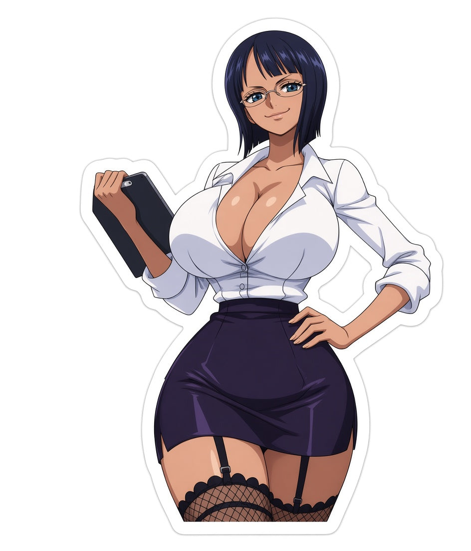 3pcs Sexy Anime Nico Robin Waifu Stickers — Anime One Piece Girl Vinyl Stickers