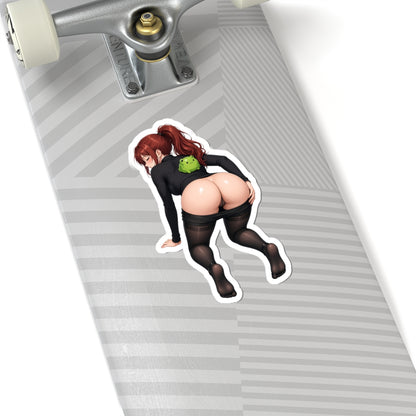 3pcs Sexy Anime Sticker — Twerking Redhead Die-Cut Vinyl