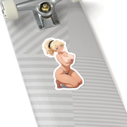 3pcs Anime Girl Pinup Vinyl Sticker — Cute Kawaii Sexy Waifu Die-Cut Vinyl