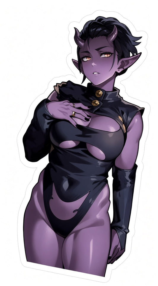 3pcs Sexy Anime Succubus Waifu Stickers — Anime Ecchi Sexy Girl Decal