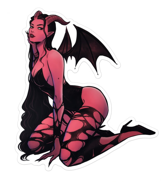 3pcs Sexy Anime Succubus Waifu Stickers — Anime Ecchi Sexy Girl Decal