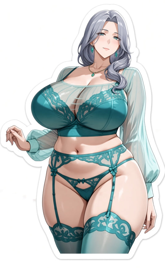 3pcs Sexy Anime Waifu Stickers — Anime Ecchi Sexy Girl Decal