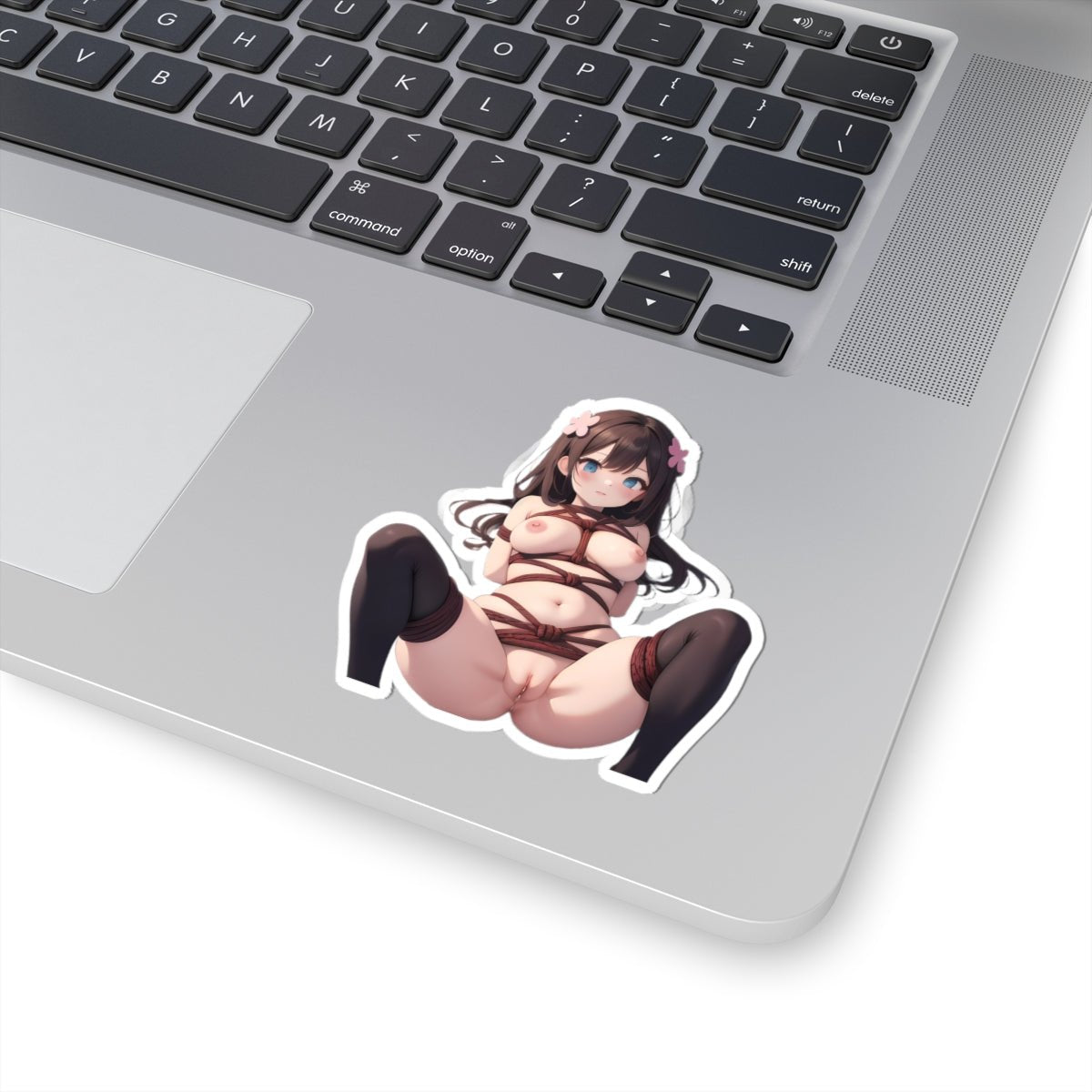 Anime Bondage Girl Sticker — Sexy Kiss-Cut Vinyl Sticker - DarkPrintStudio™