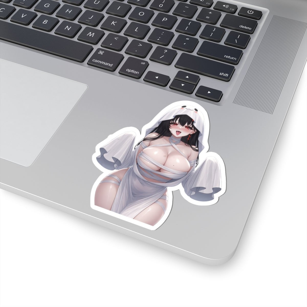 Anime Ghost Girl Sticker — Cute Kawaii Sexy Waifu Kiss-Cut Vinyl - DarkPrintStudio™