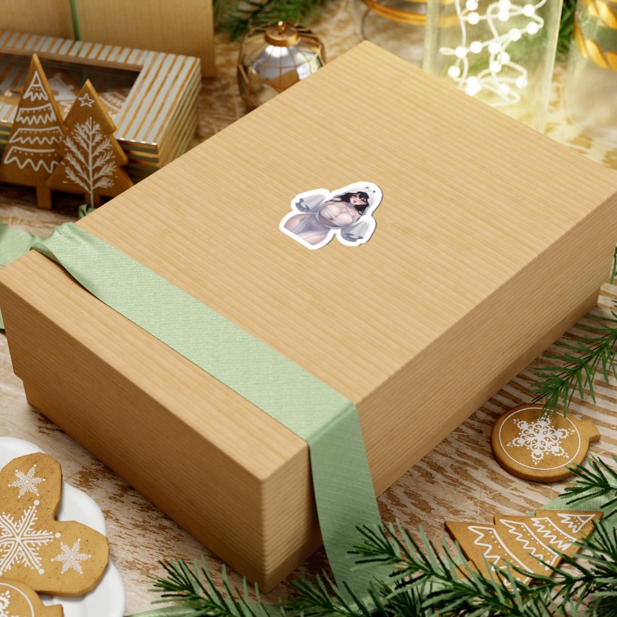 Anime Ghost Girl Sticker — Cute Kawaii Sexy Waifu Kiss-Cut Vinyl - DarkPrintStudio™