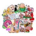 30PCS Dick Stickers Pack – Penis Cartoon Vinyl Decals, Pussy Sticker Funny