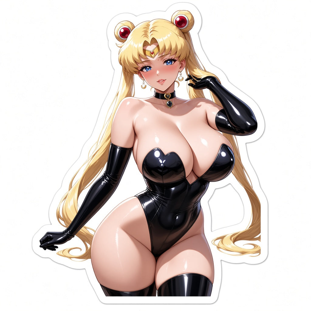 3pcs Usagi Tsukino Sexy Waifu Stickers — Anime Girl Sailor Moon Decal