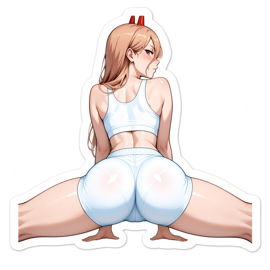 3pcs Anime Power Sexy Waifu Stickers — Anime Girl Chainsaw Man Decal