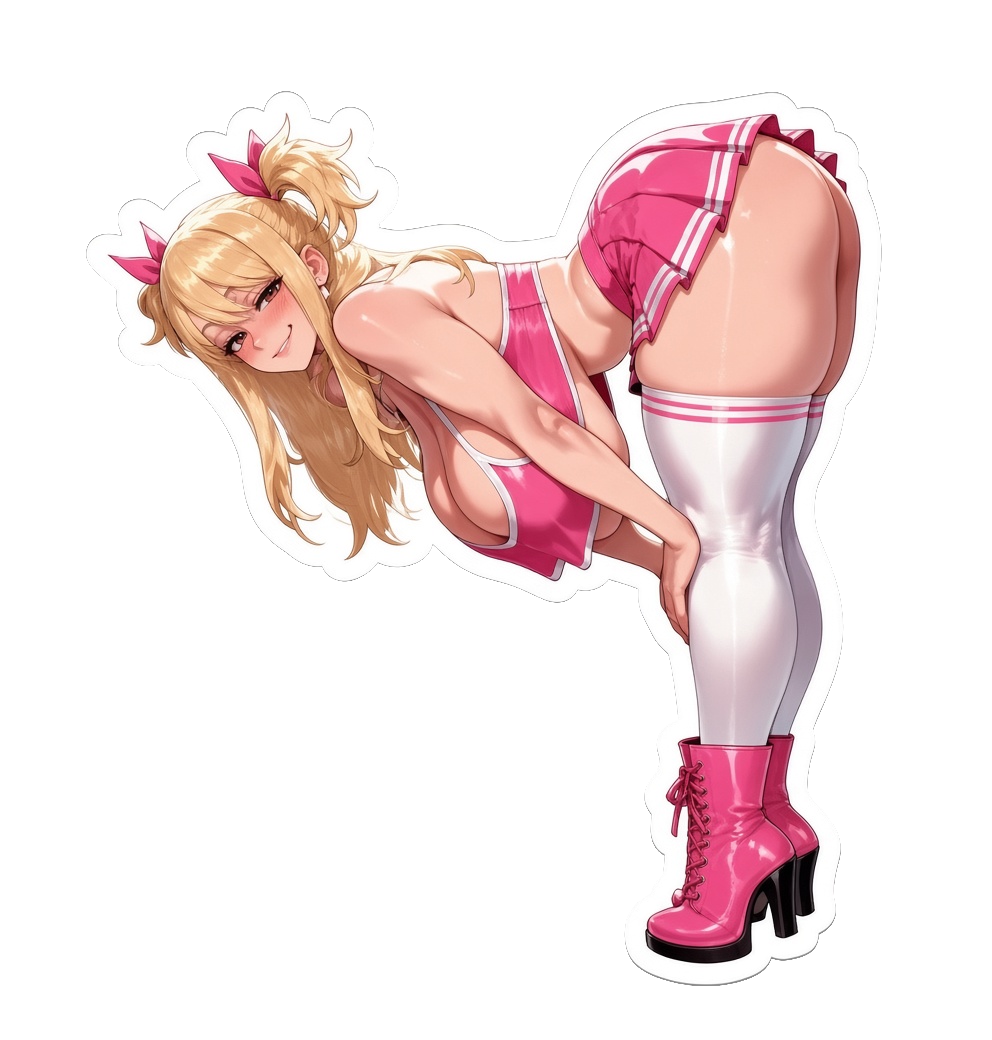 3pcs Lucy Heartfilia Sexy Waifu Stickers — Anime Fairy Tail Decal