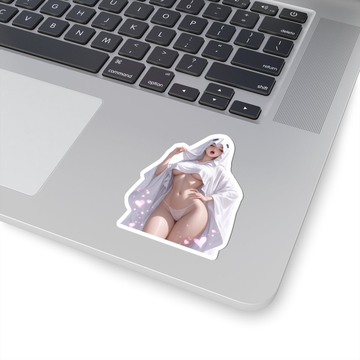 Sexy Anime Ghost Sticker — Cute Kawaii Pin-Up Laptop Decal - DarkPrintStudio™