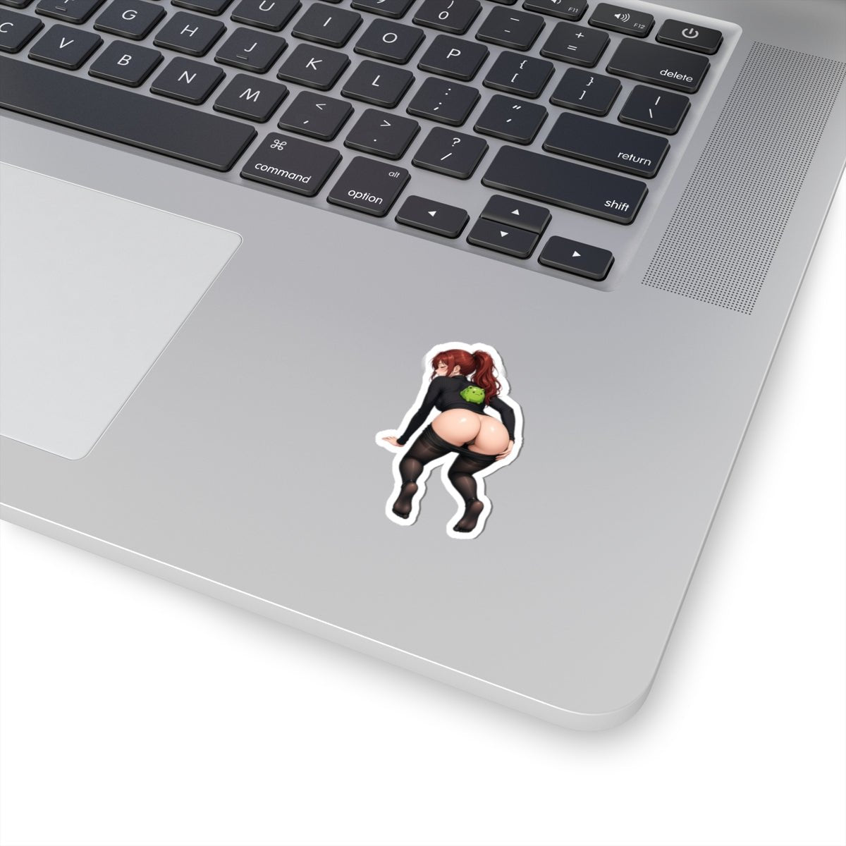Sexy Anime Sticker — Twerking Redhead Kiss-Cut Vinyl - DarkPrintStudio™