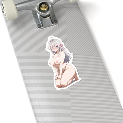Sexy Anime Waifu Stickers — Cute NFSW Kawaii Sexy Waifu Kiss-Cut Vinyl - DarkPrintStudio™